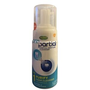 Polident Pro Partial Foam Denture Cleanser Step 1 4.2oz New EXP 03/31/24